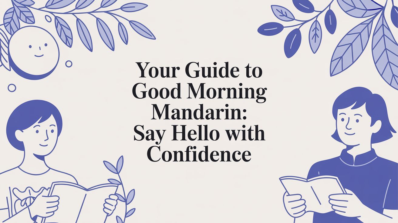 Your Guide to good morning mandarin: Say Hello with Confidence