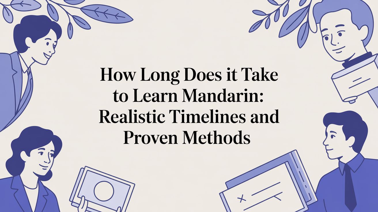 How long does it take to learn mandarin: Realistic timelines and proven methods.