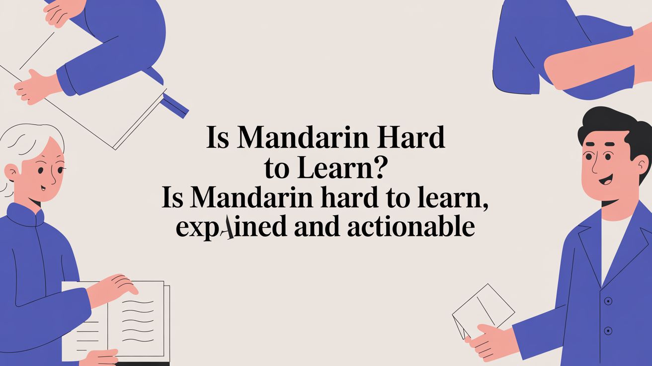 Is Mandarin Hard to Learn? Explained and Actionable
