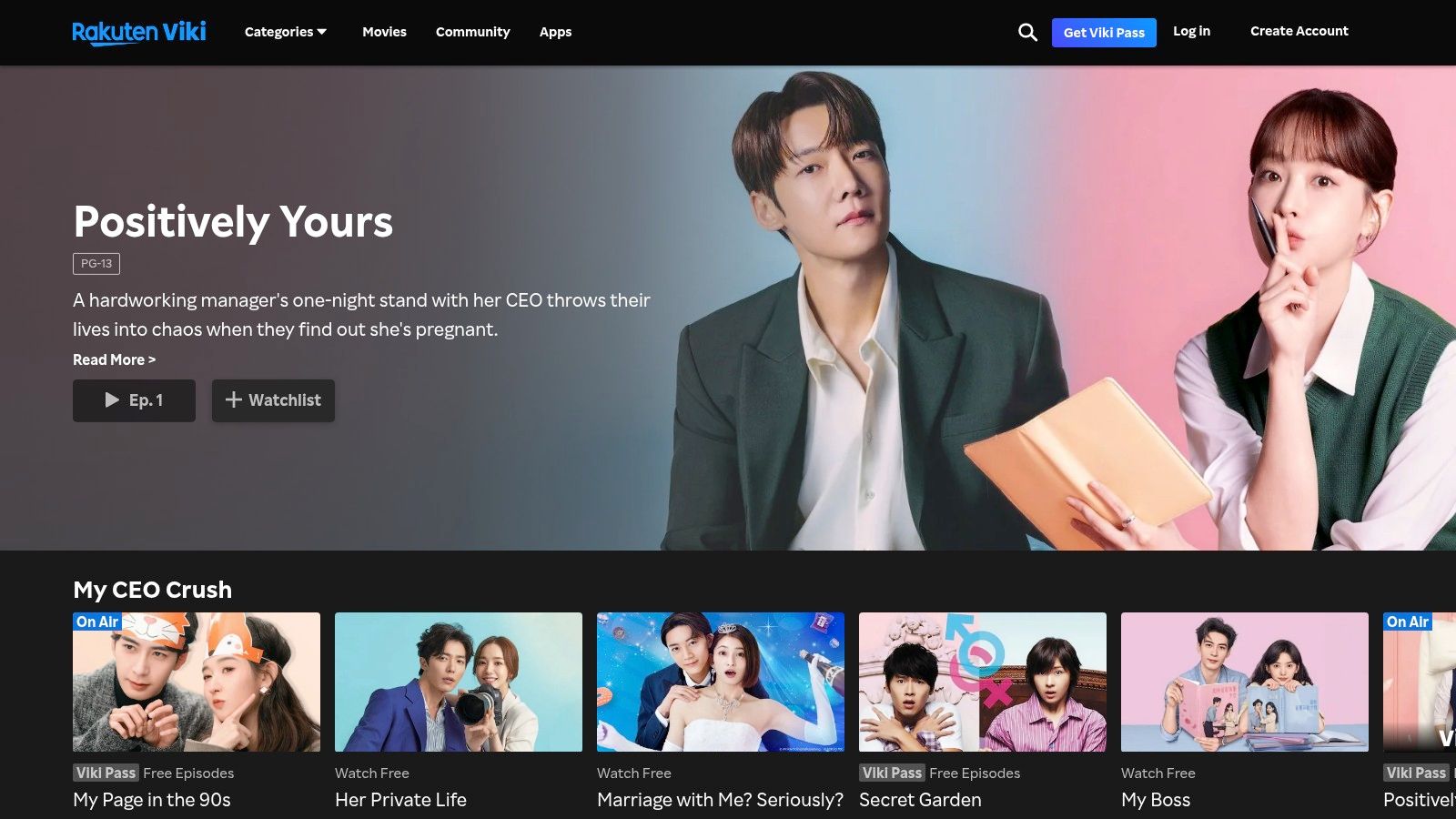 A screenshot of the Viki website homepage, showcasing various Chinese dramas and a user-friendly interface for browsing content.