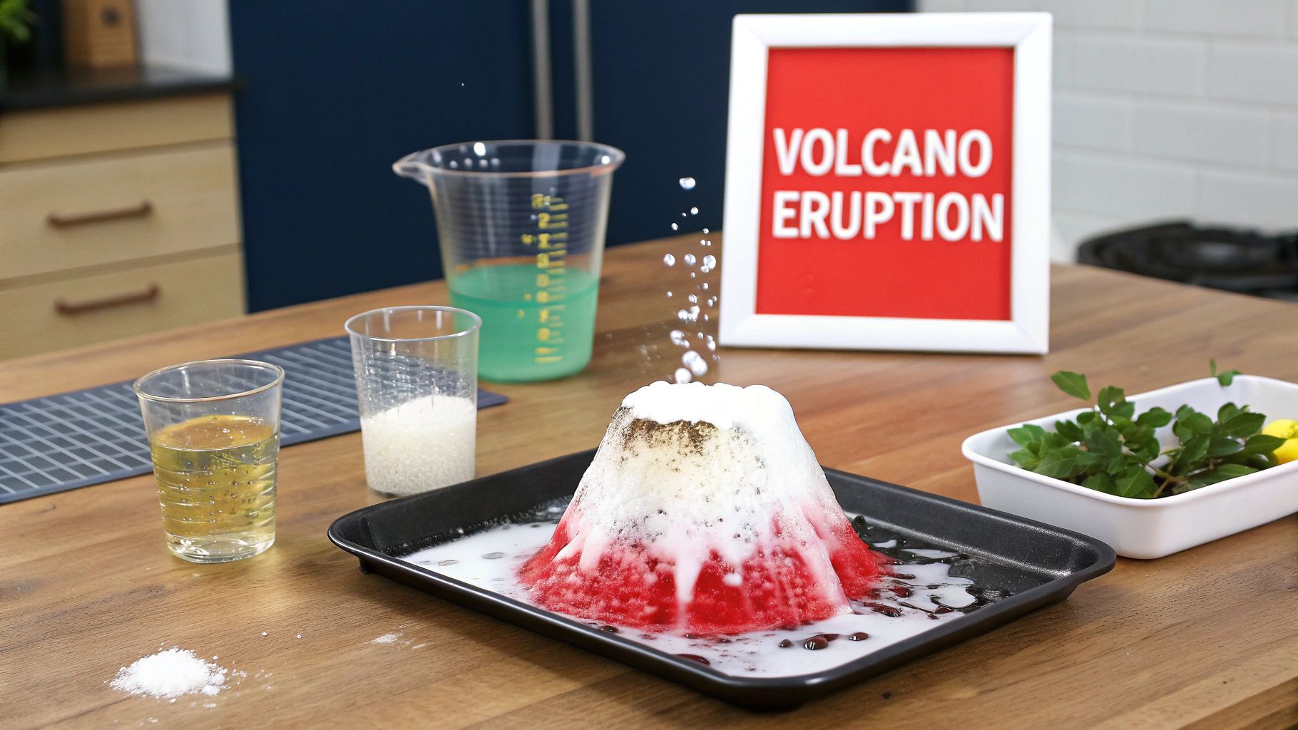 Volcano Eruption (Acid-Base Reaction)