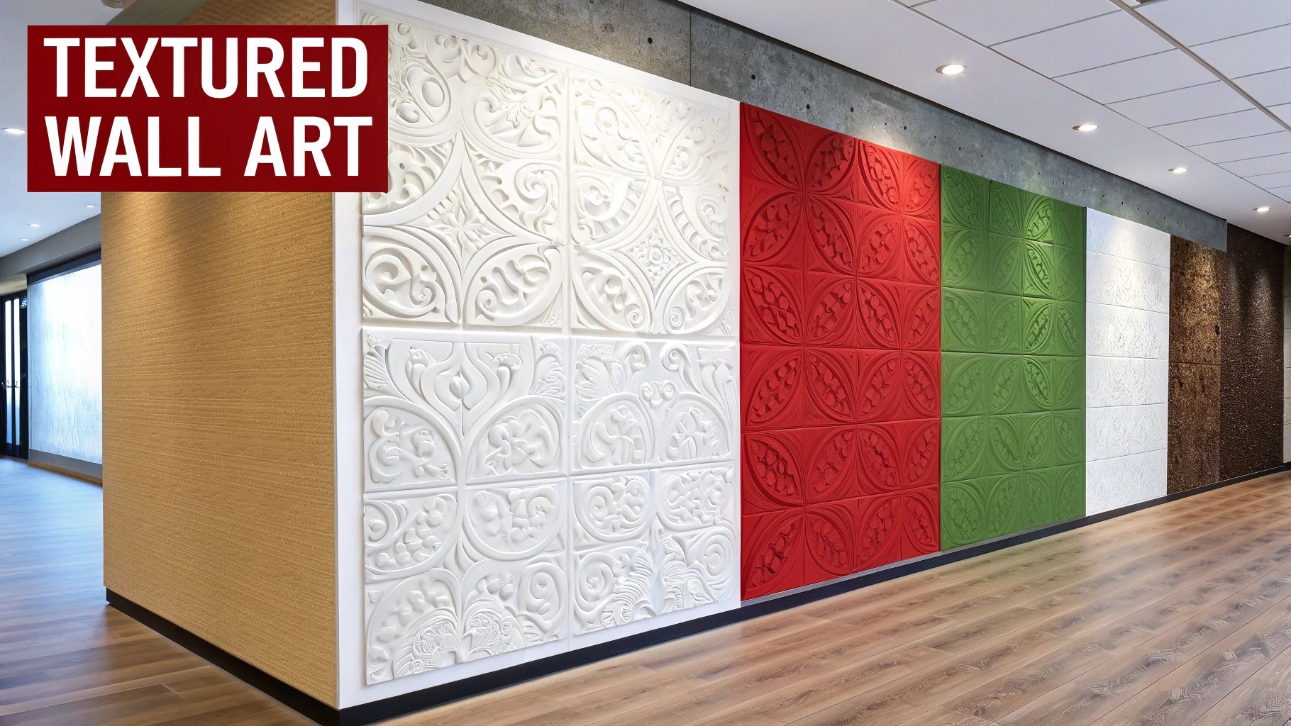 Textured Clay Wall Art Panels