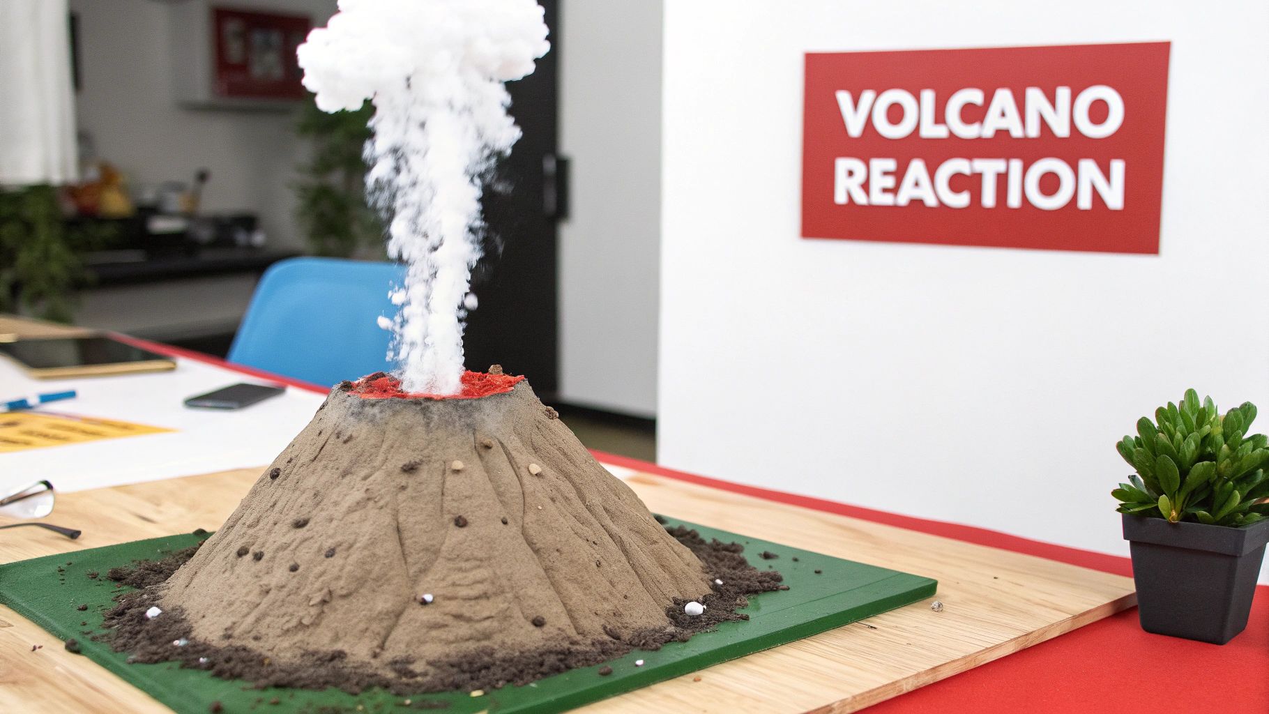 Volcano Eruption Experiment