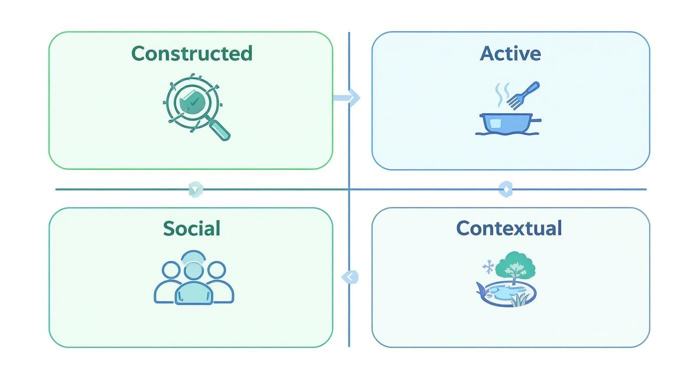 Infographic about what is constructivist learning theory