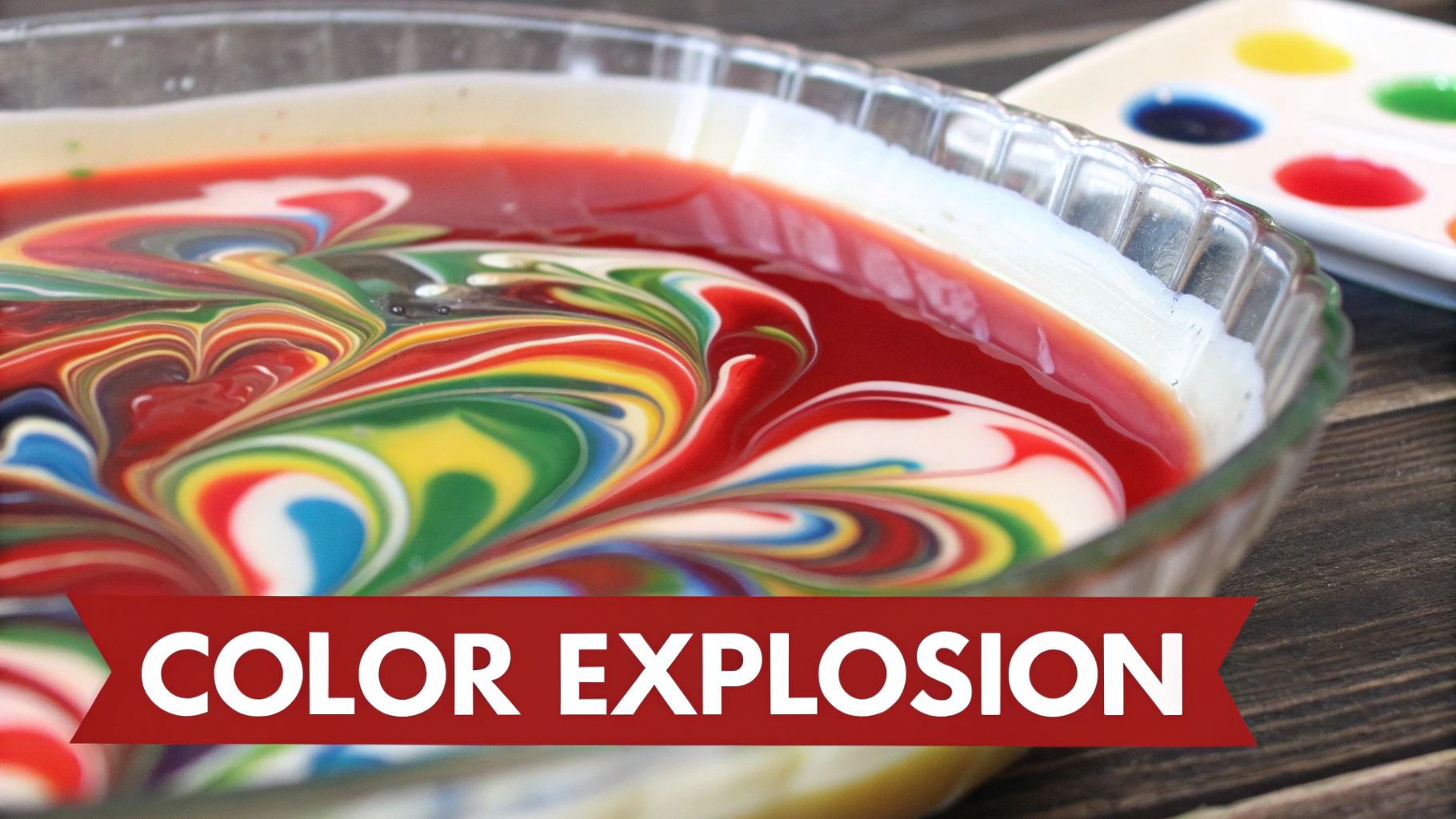 Rainbow Milk Color Explosion