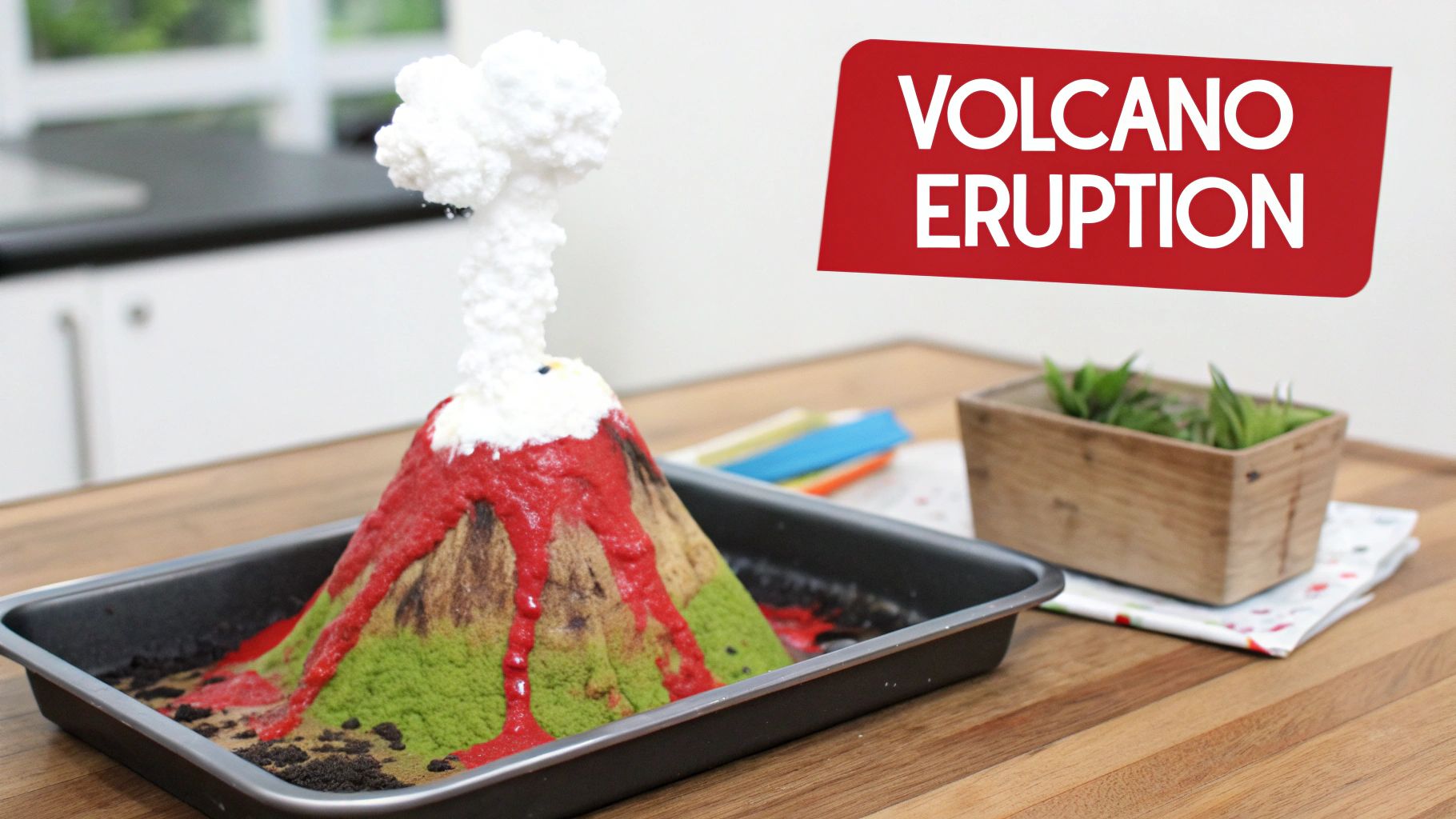 Volcano Eruption (Baking Soda & Vinegar)