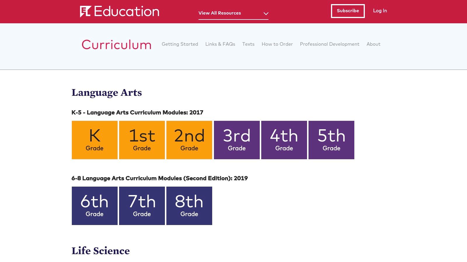 EL Education Curriculum (Expeditionary Learning)