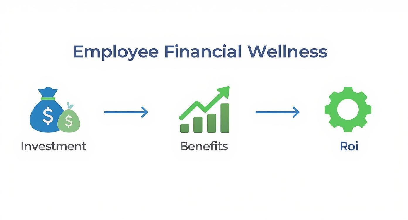 Infographic about employee financial wellness programs
