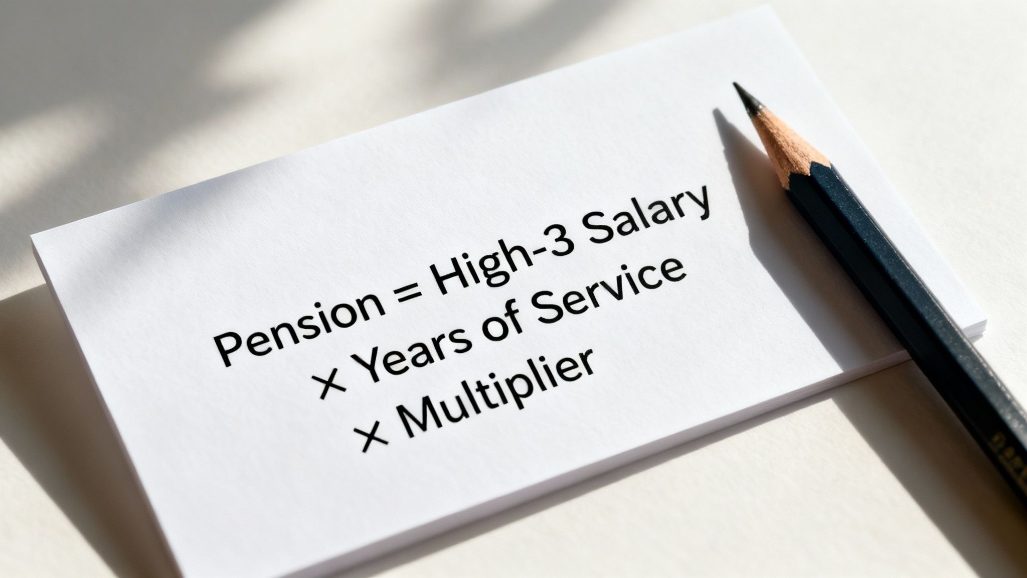 A calculator and a pen resting on financial documents, representing pension calculation.