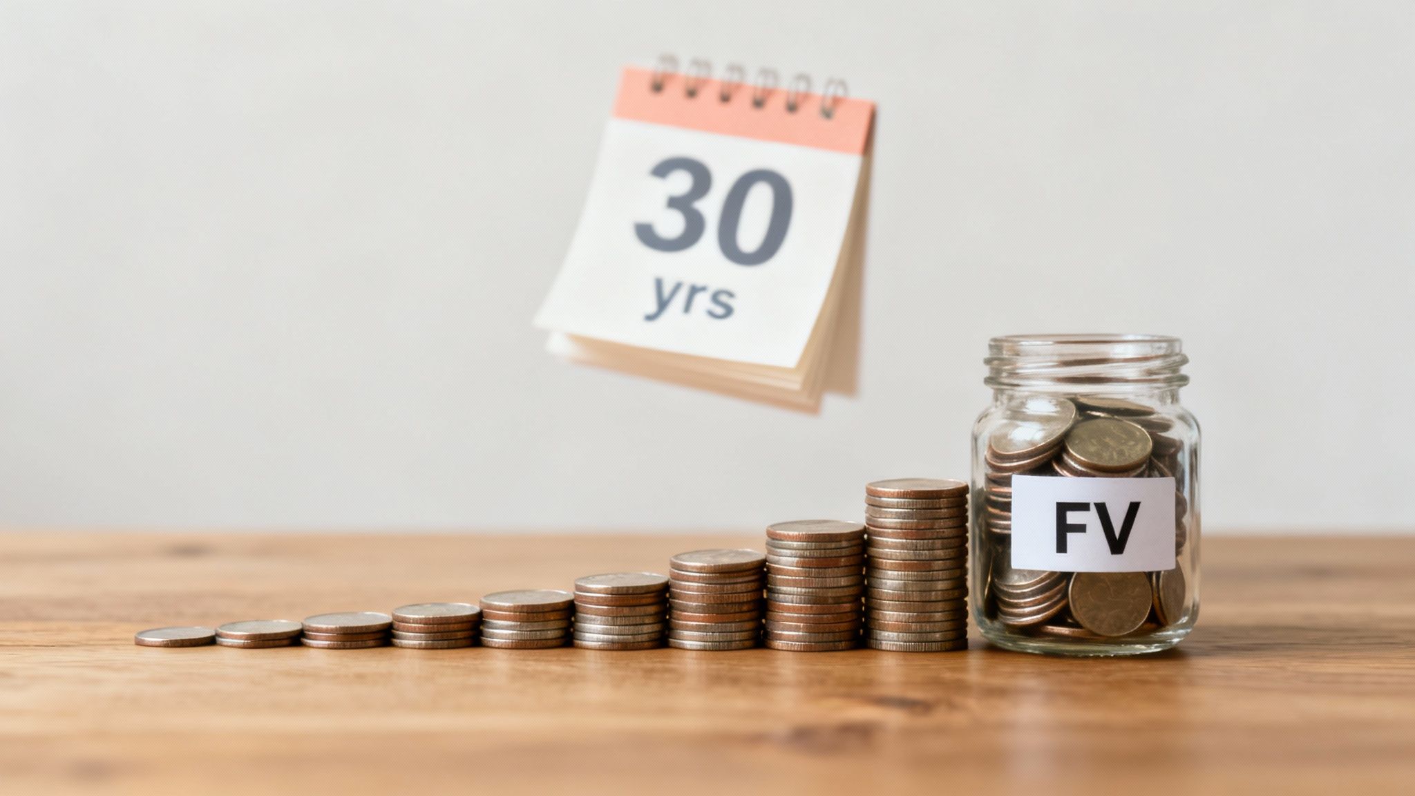 A person watering a small plant that has coins for leaves, symbolizing the growth of savings over time. A person watering a small plant that has coins for leaves, symbolizing the growth of savings over time.