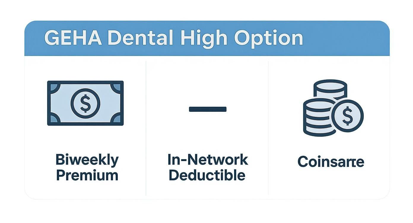 Infographic about geha dental high option Infographic about geha dental high option