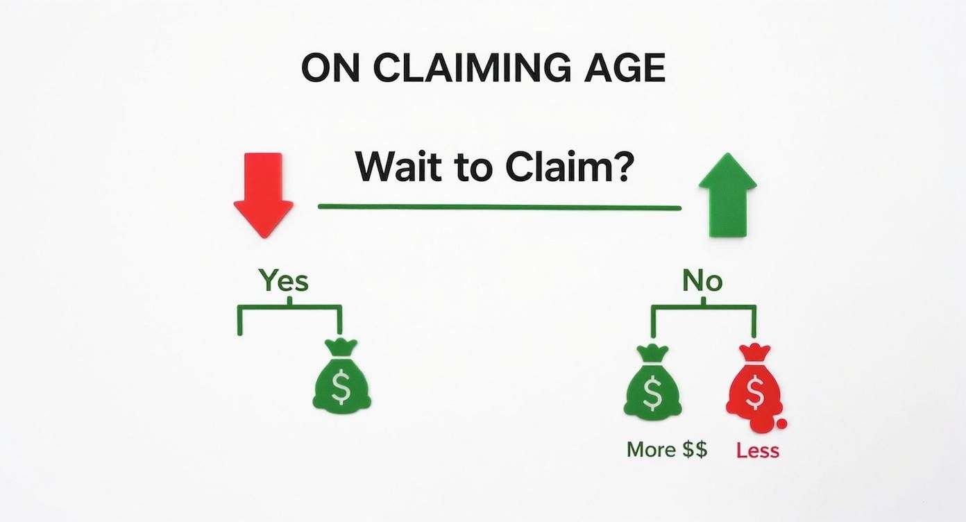 Infographic about how to maximize social security benefits