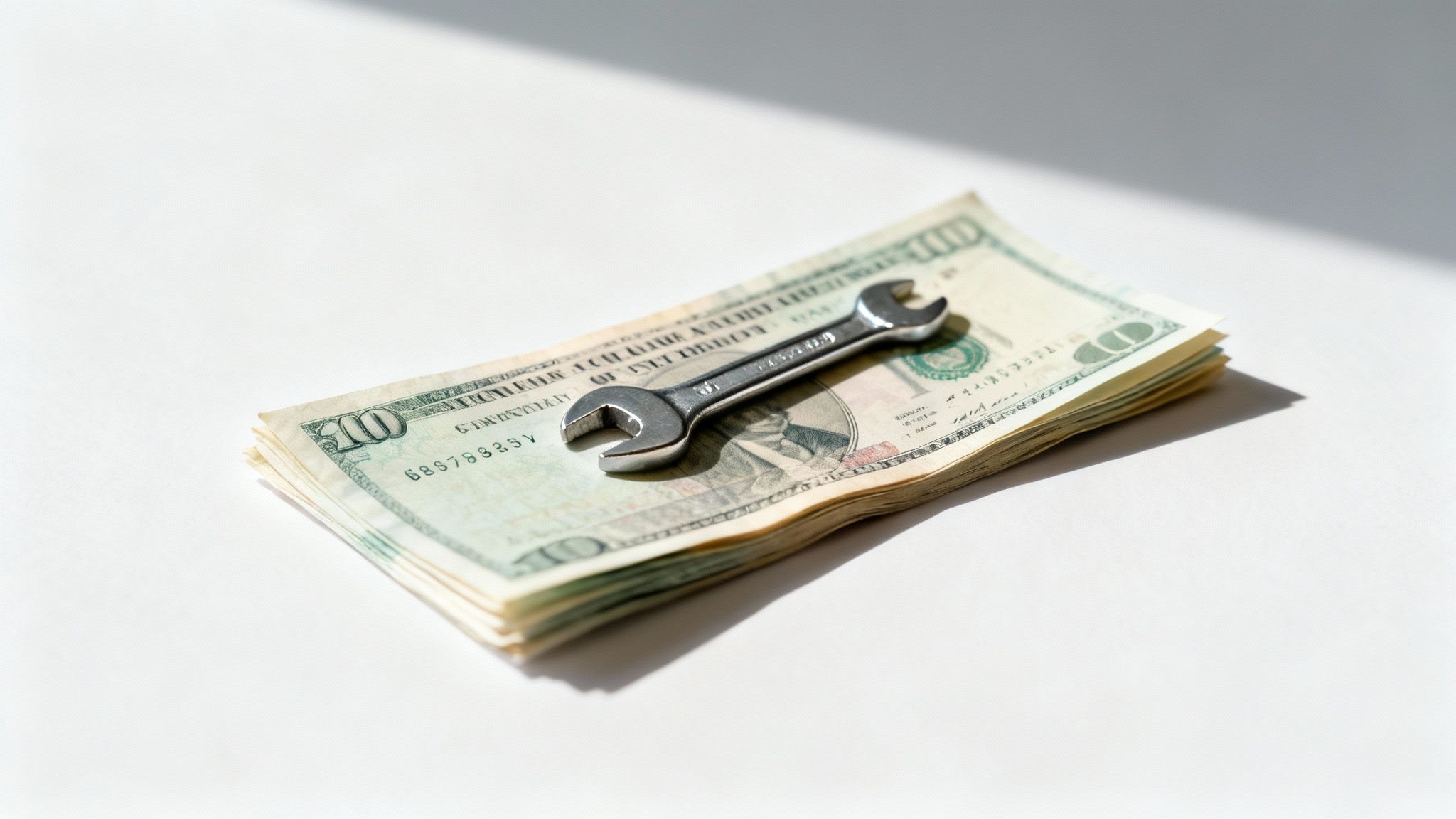 A calculator and pen on a desk, representing financial planning for a cost of living adjustment.