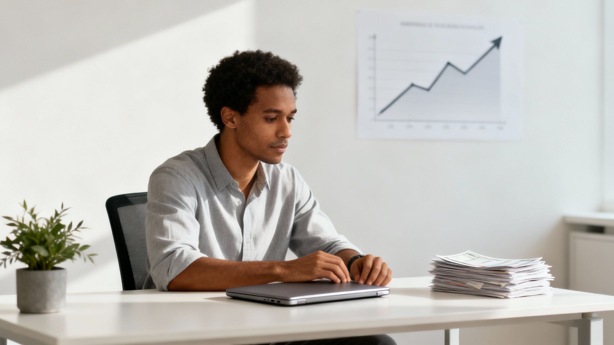 An image of a diverse group of federal employees looking engaged in a meeting, suggesting a productive and positive work environment.