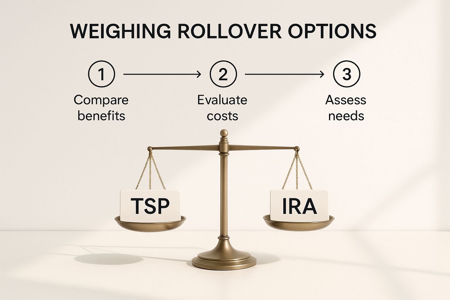 Infographic about how to rollover tsp to ira Infographic about how to rollover tsp to ira