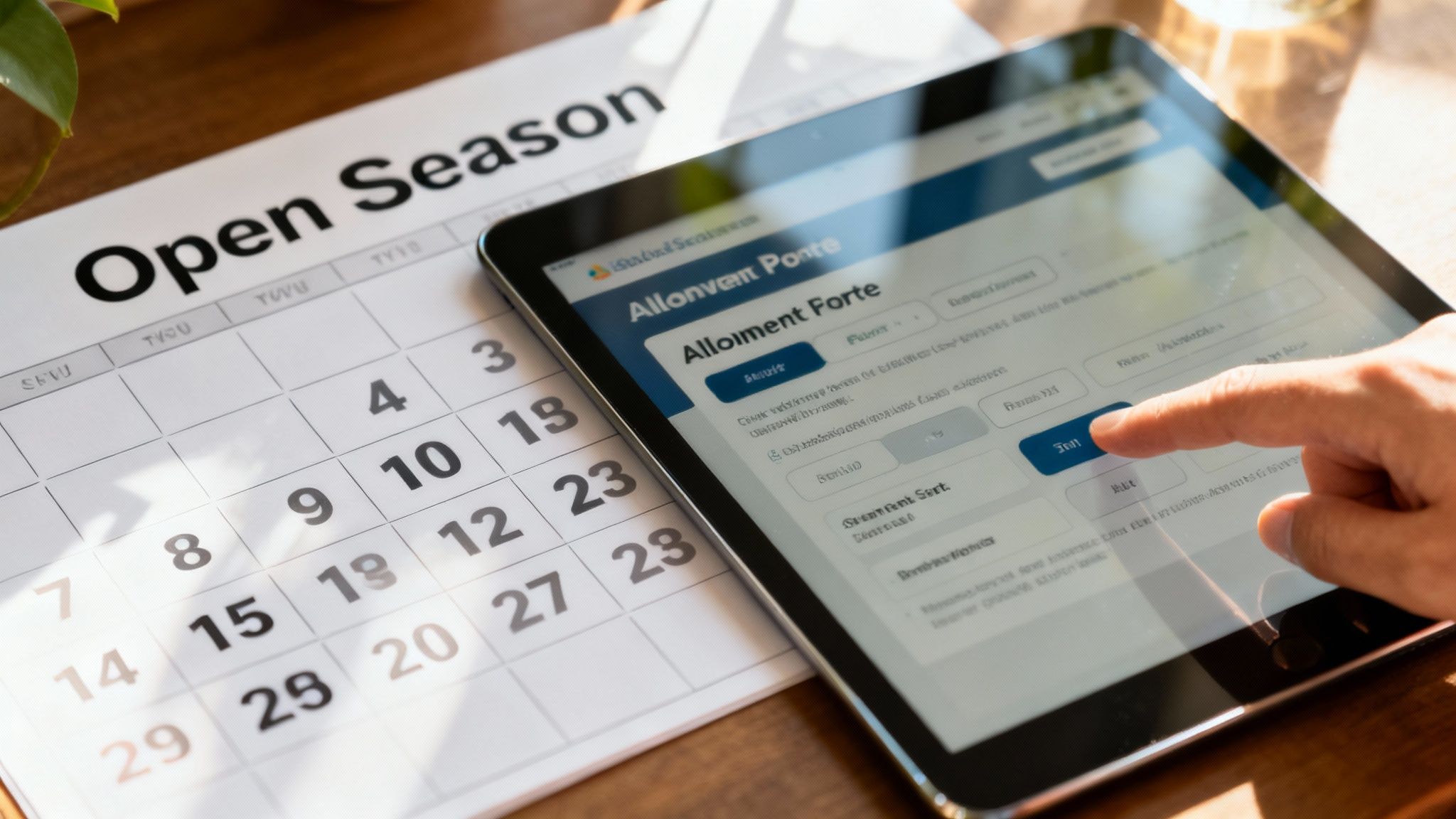 A calendar with a circle around a date, symbolizing the importance of enrollment periods for federal health benefits.