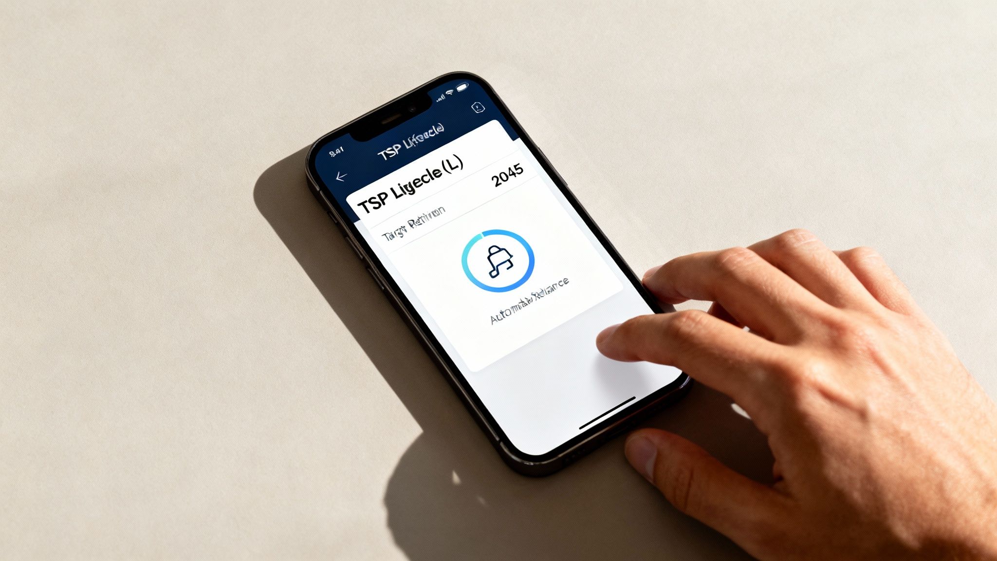 A person relaxing in a hammock with a laptop nearby, symbolizing a hands-off approach to TSP investing.