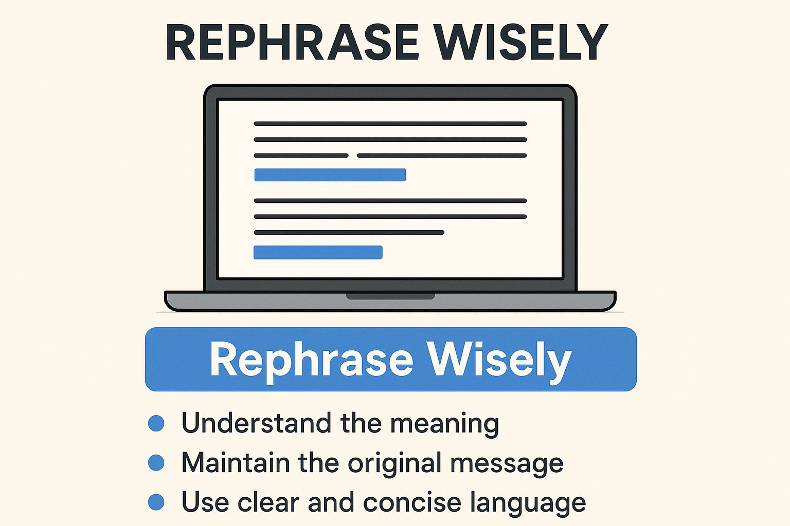 Infographic about how to paraphrase without plagiarizing
