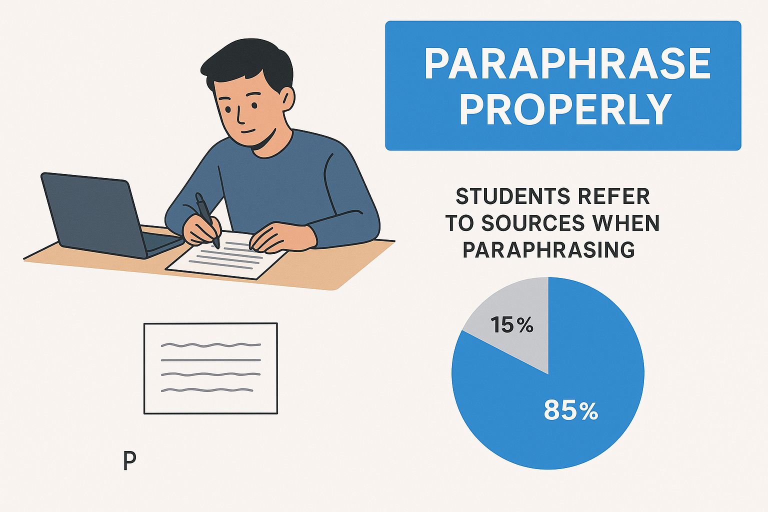 Infographic about how to not plagiarize