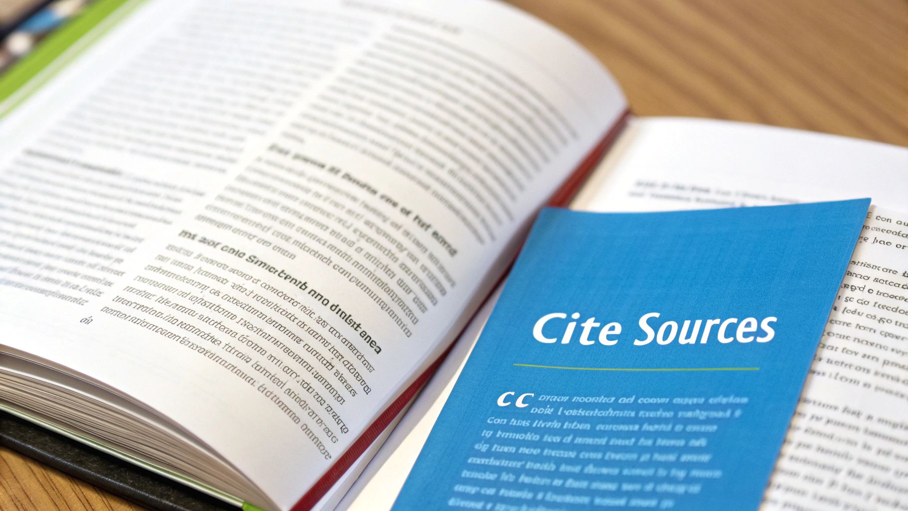 Image illustrating essay writing with citations