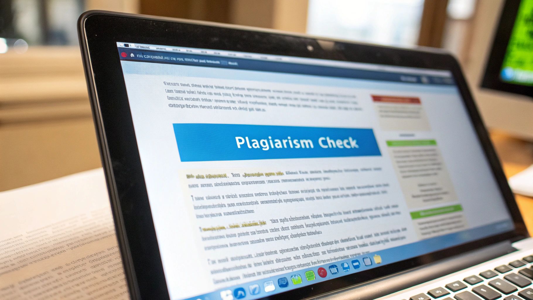 A screenshot of the Turnitin interface showing an AI writing score percentage on a document.