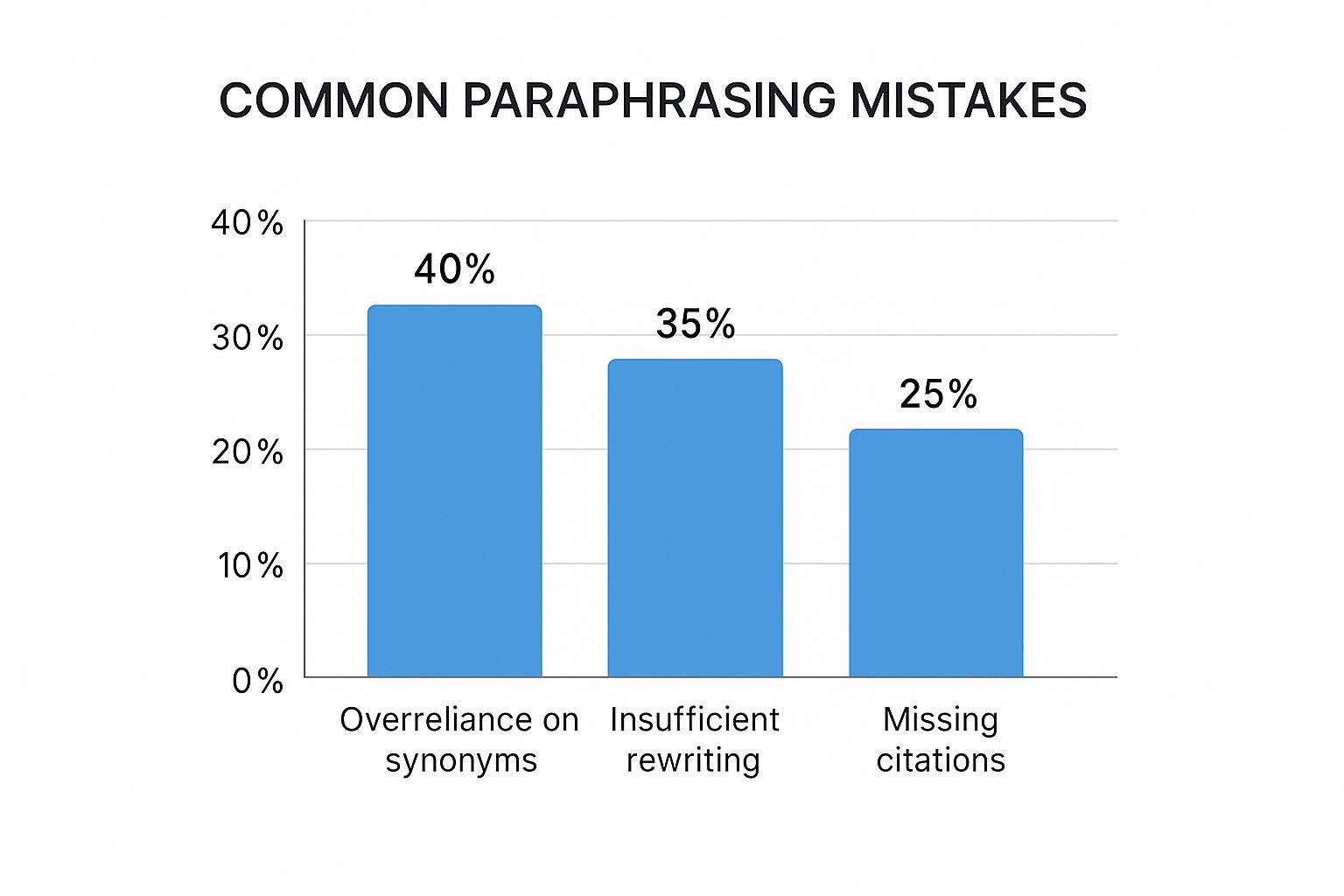Infographic about how to paraphrase without plagiarism