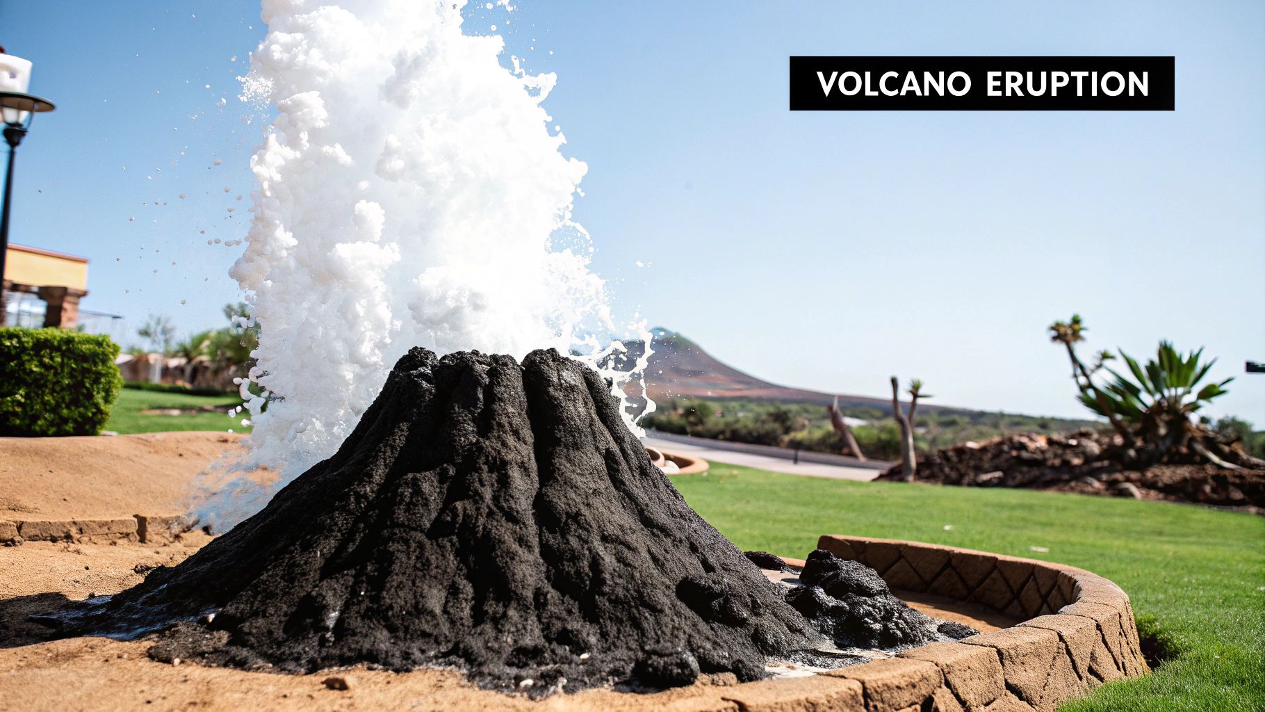 Volcano Eruption with Baking Soda and Vinegar
