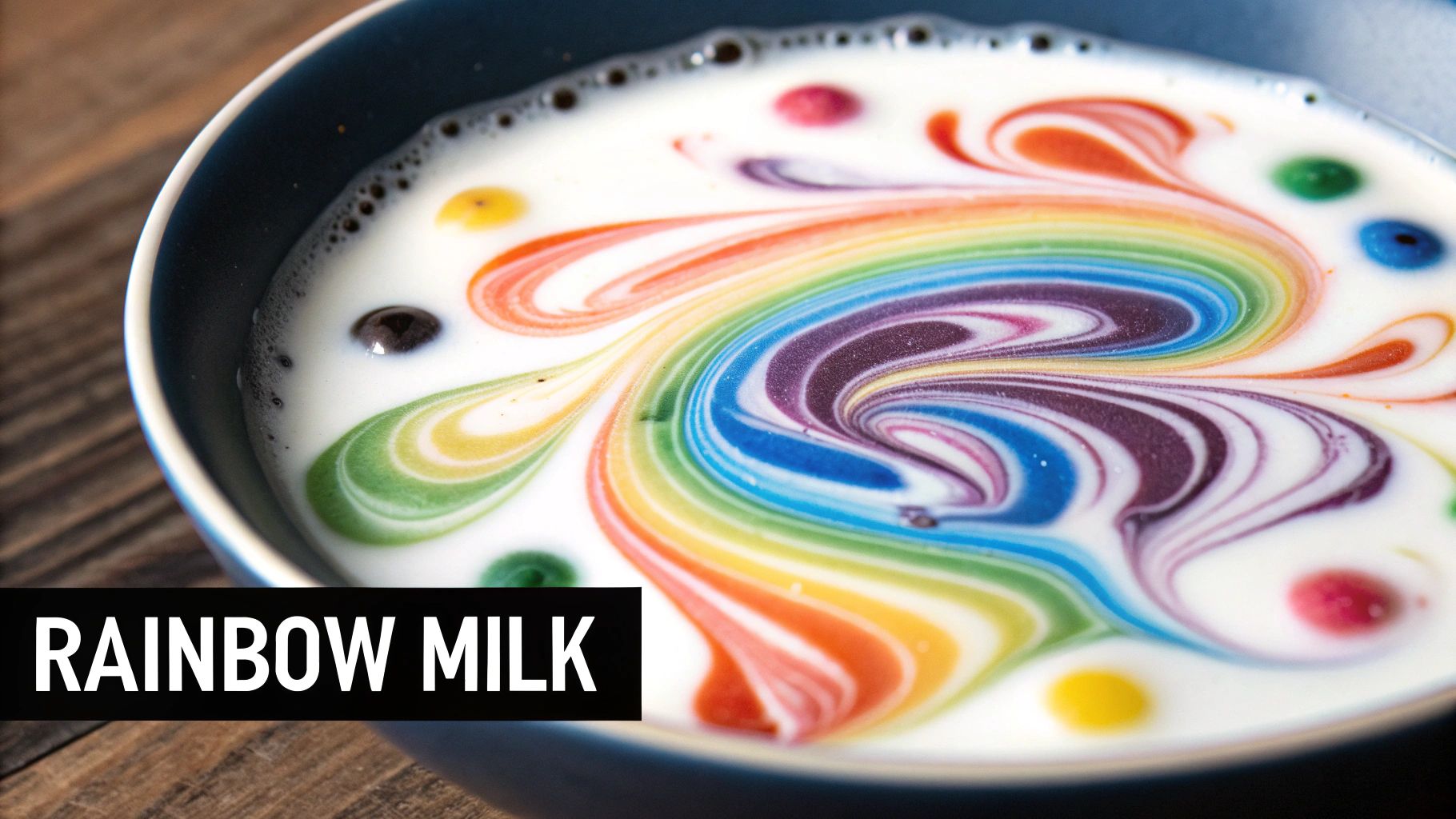 Rainbow Milk Explosion