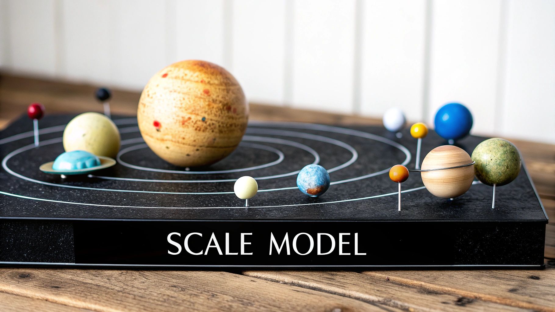 3D Solar System Model with Scale Distances