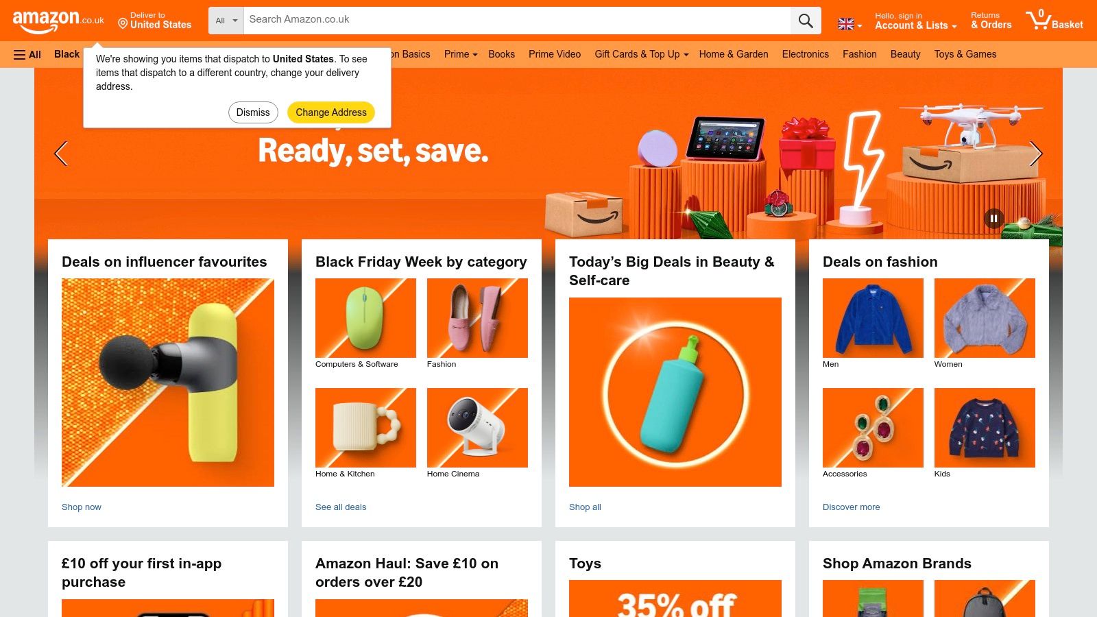 A screenshot of the Amazon UK website showing a search for children's books, with various book covers displayed.