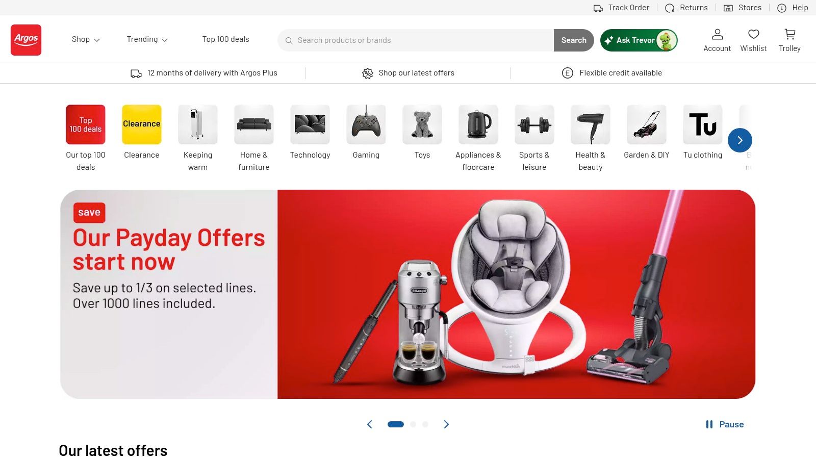 A collage of kids building games offers from the Argos website