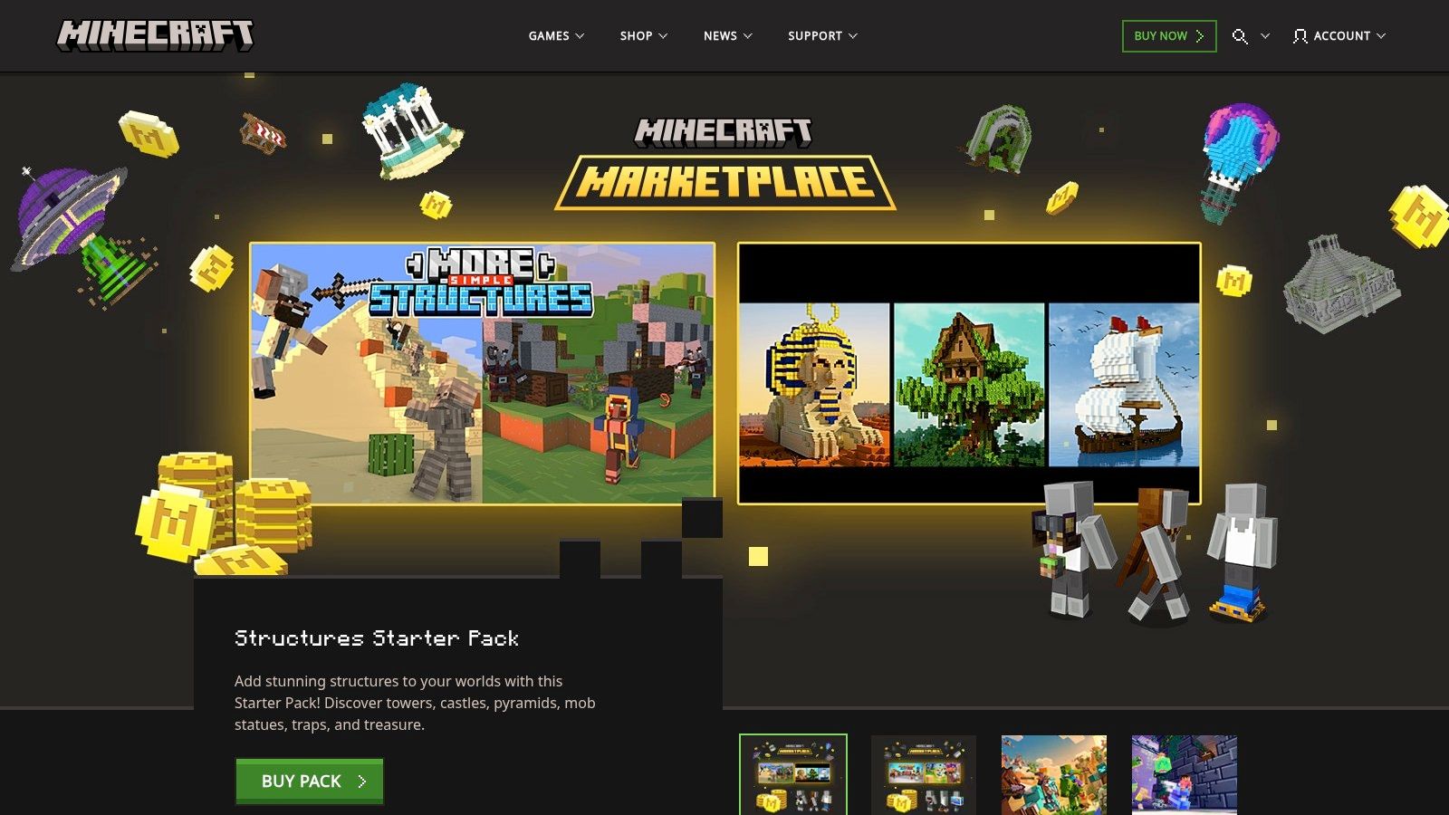 A child's hands holding a tablet displaying a complex, colourful house built in the game Minecraft, illustrating the creative potential of kids building games.