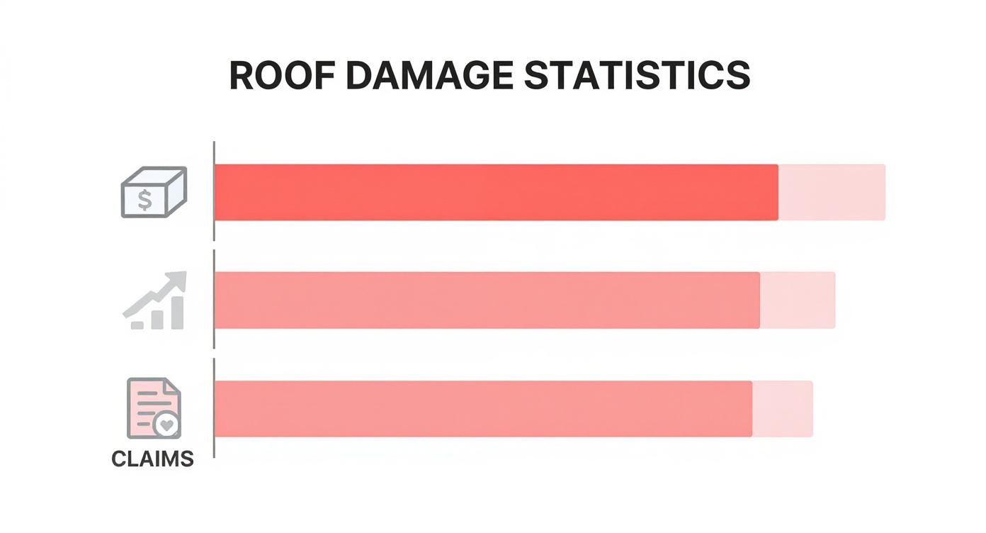 Infographic about benefits of a new roof
