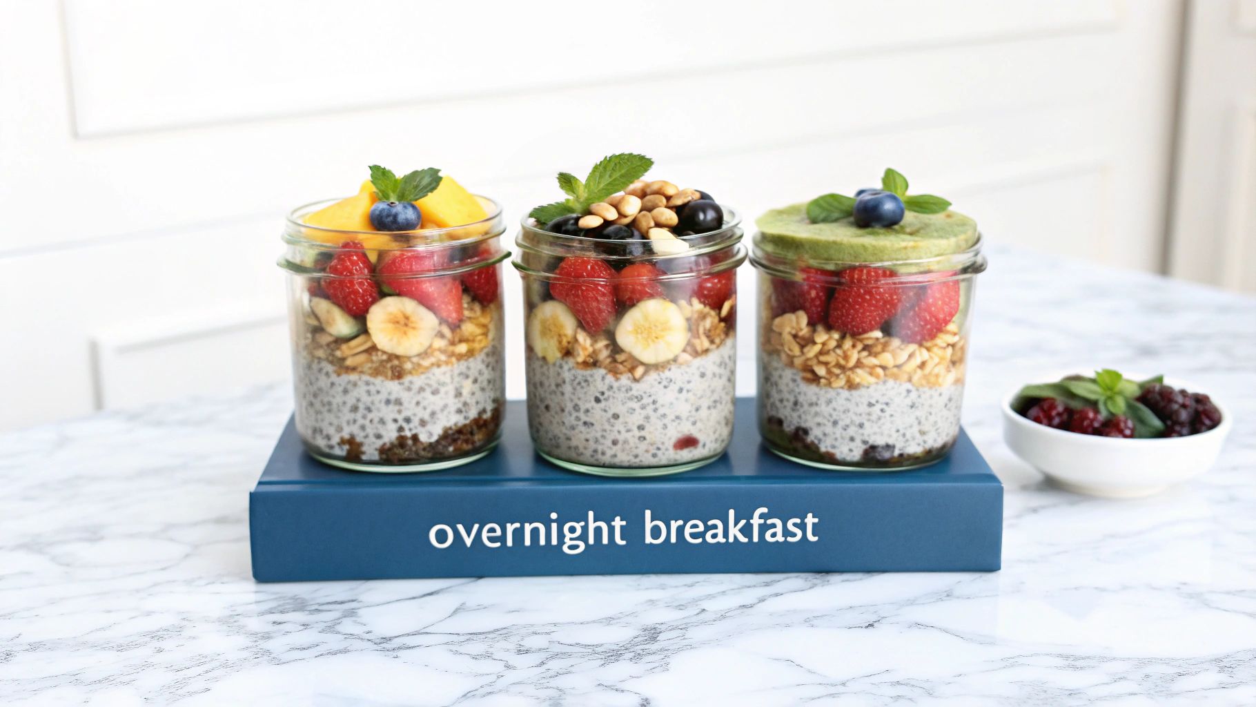 Overnight Oats and Chia Pudding Station