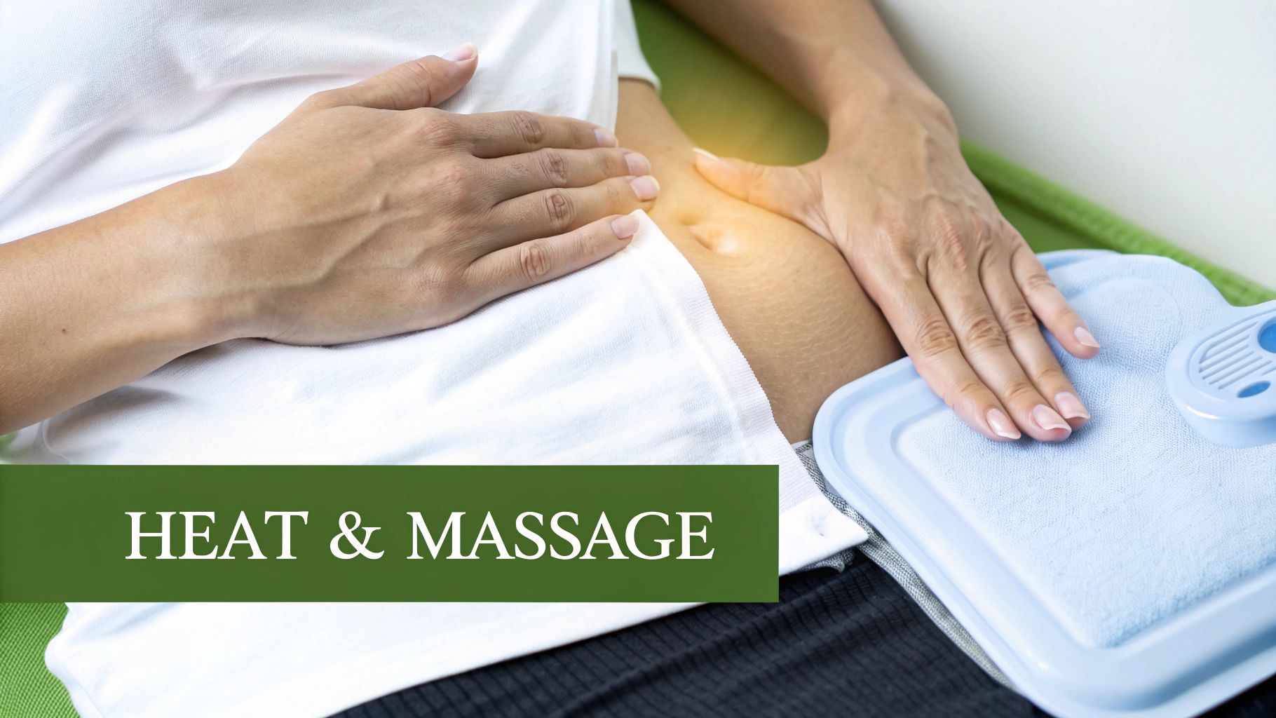Heat Therapy and Abdominal Massage