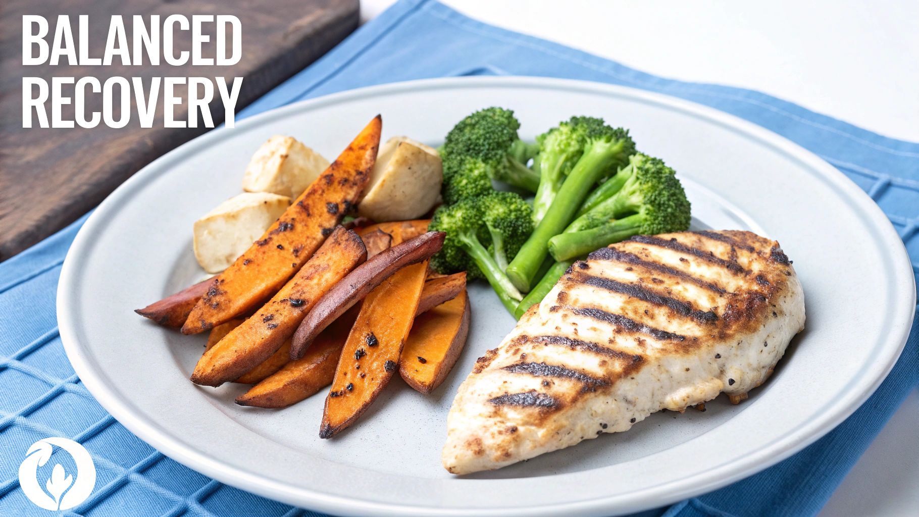 Grilled Chicken with Sweet Potato and Vegetables