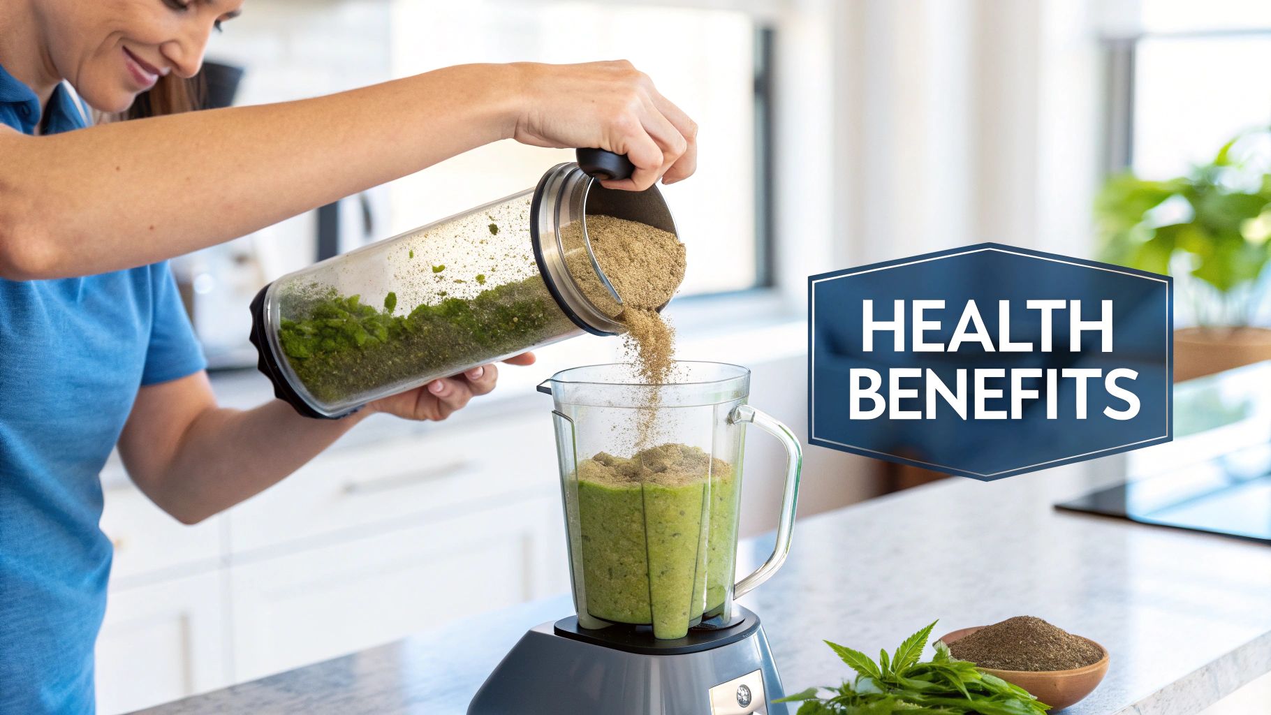 Hemp protein powder and seeds