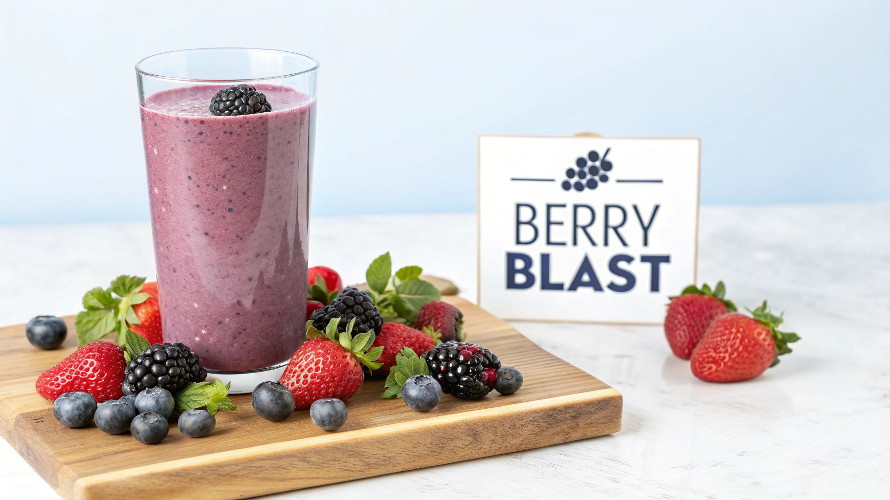 Berry Blast Antioxidant Protein Smoothie