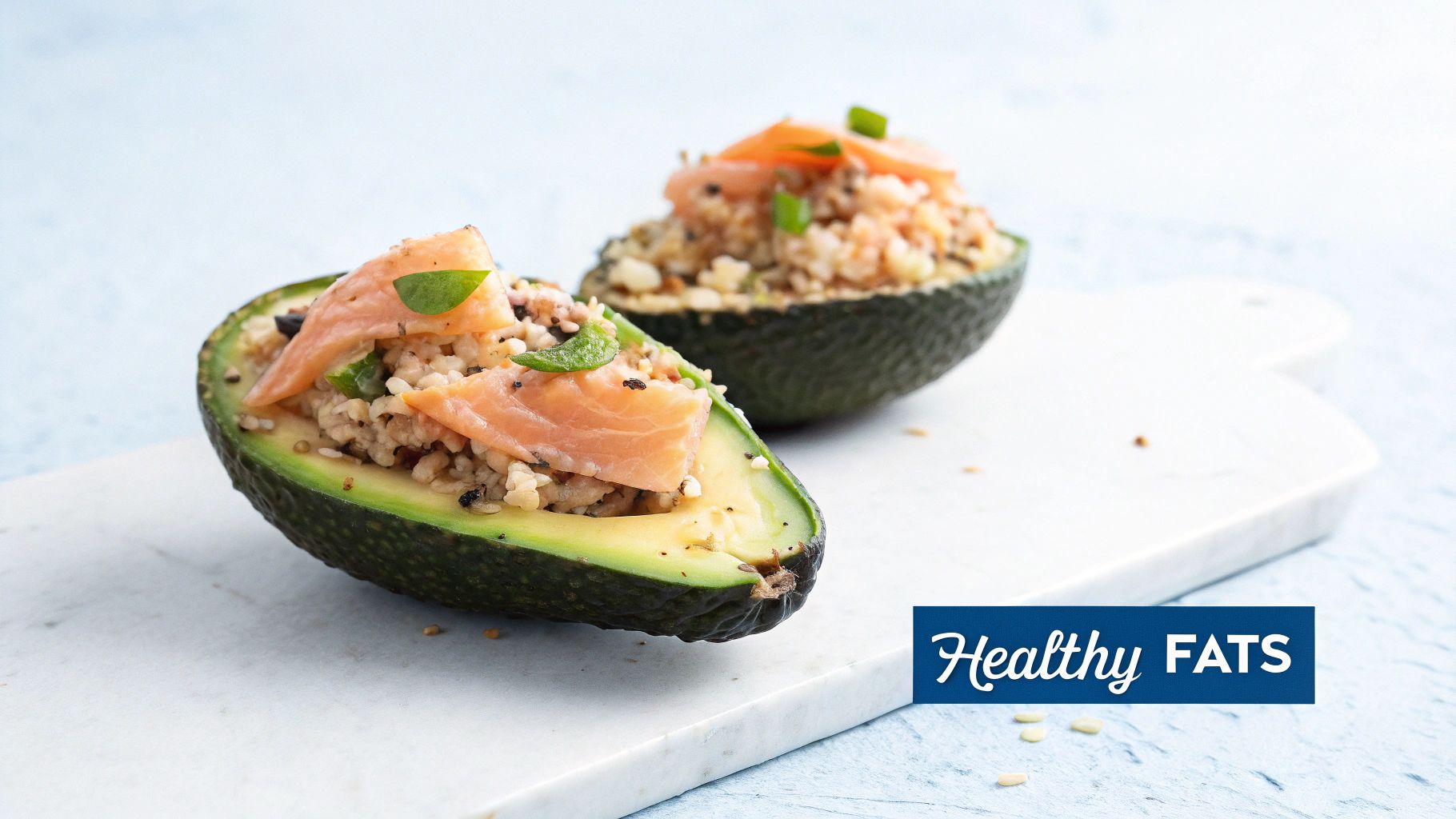 Salmon and Quinoa Stuffed Avocados