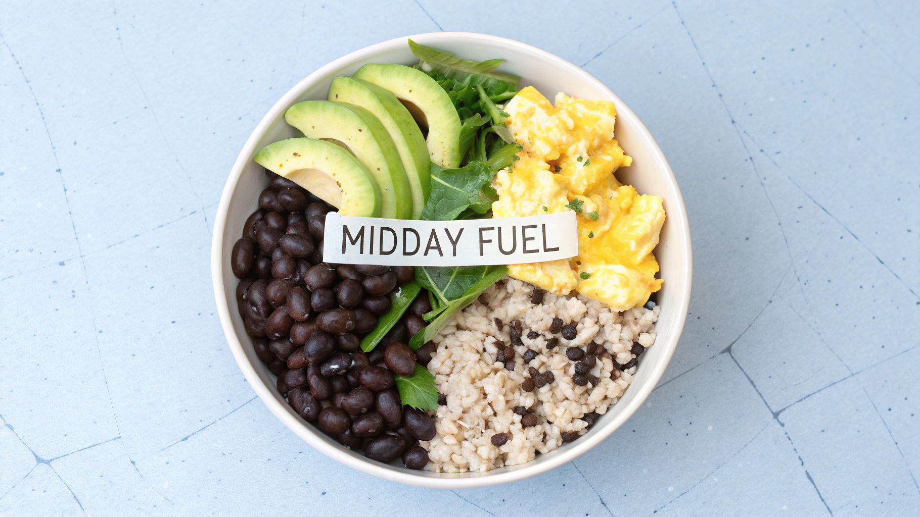 Black Bean and Egg Breakfast-for-Lunch Bowl