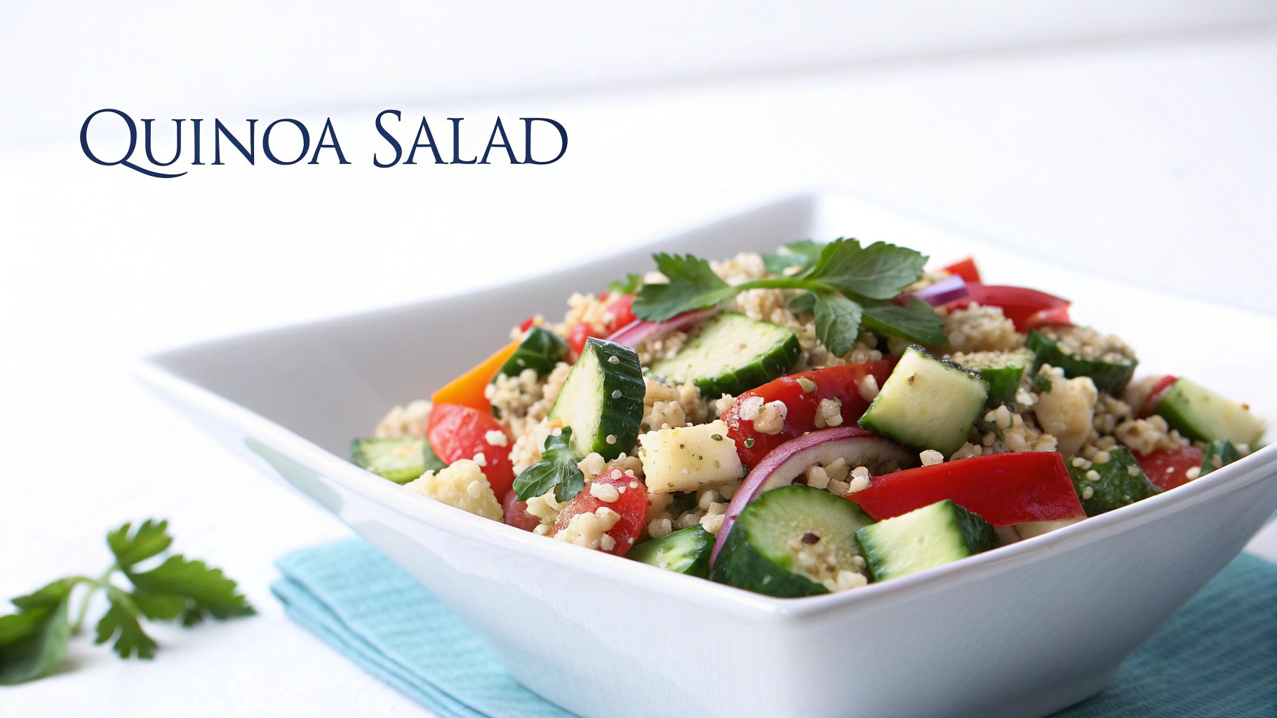Low FODMAP Quinoa Salad with Herb Vinaigrette