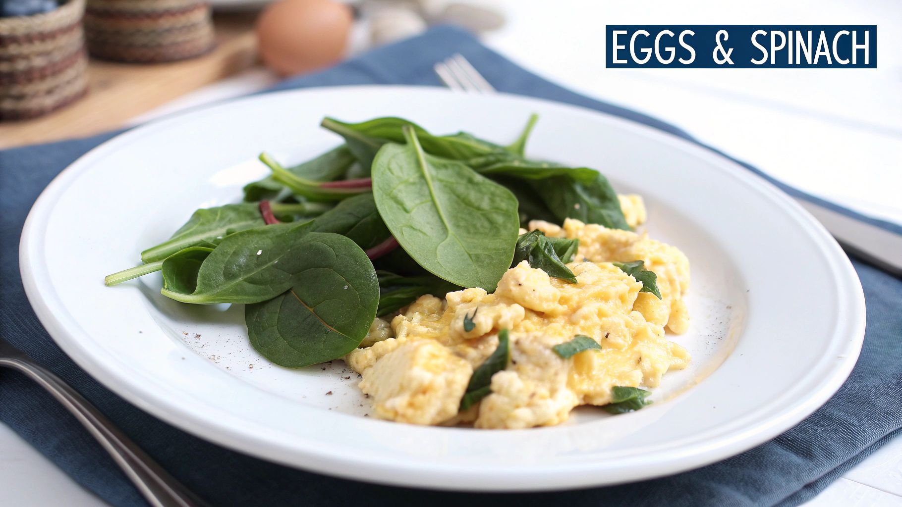 Scrambled Eggs with Spinach