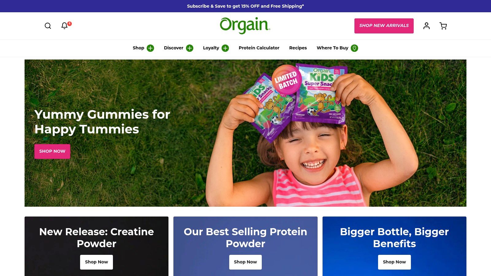 Orgain Organic Plant Based Protein Powder