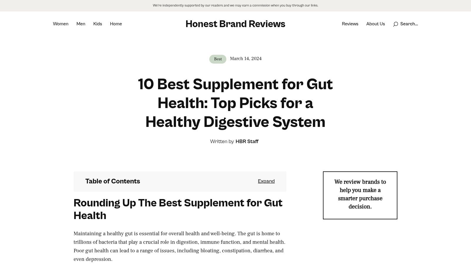 Honest Brand Reviews