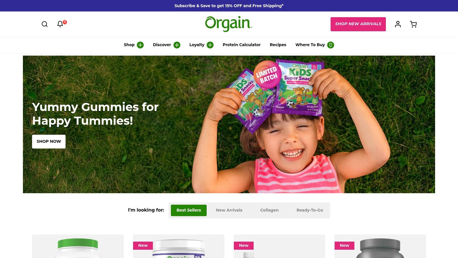 Orgain Organic Protein Powder