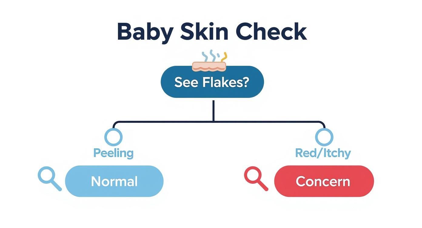 Infographic about baby dry skin