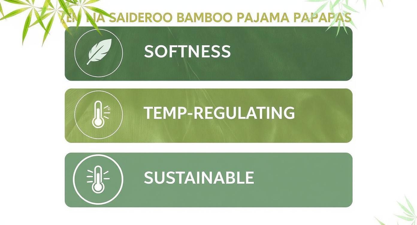 Infographic about bamboo christmas pajamas