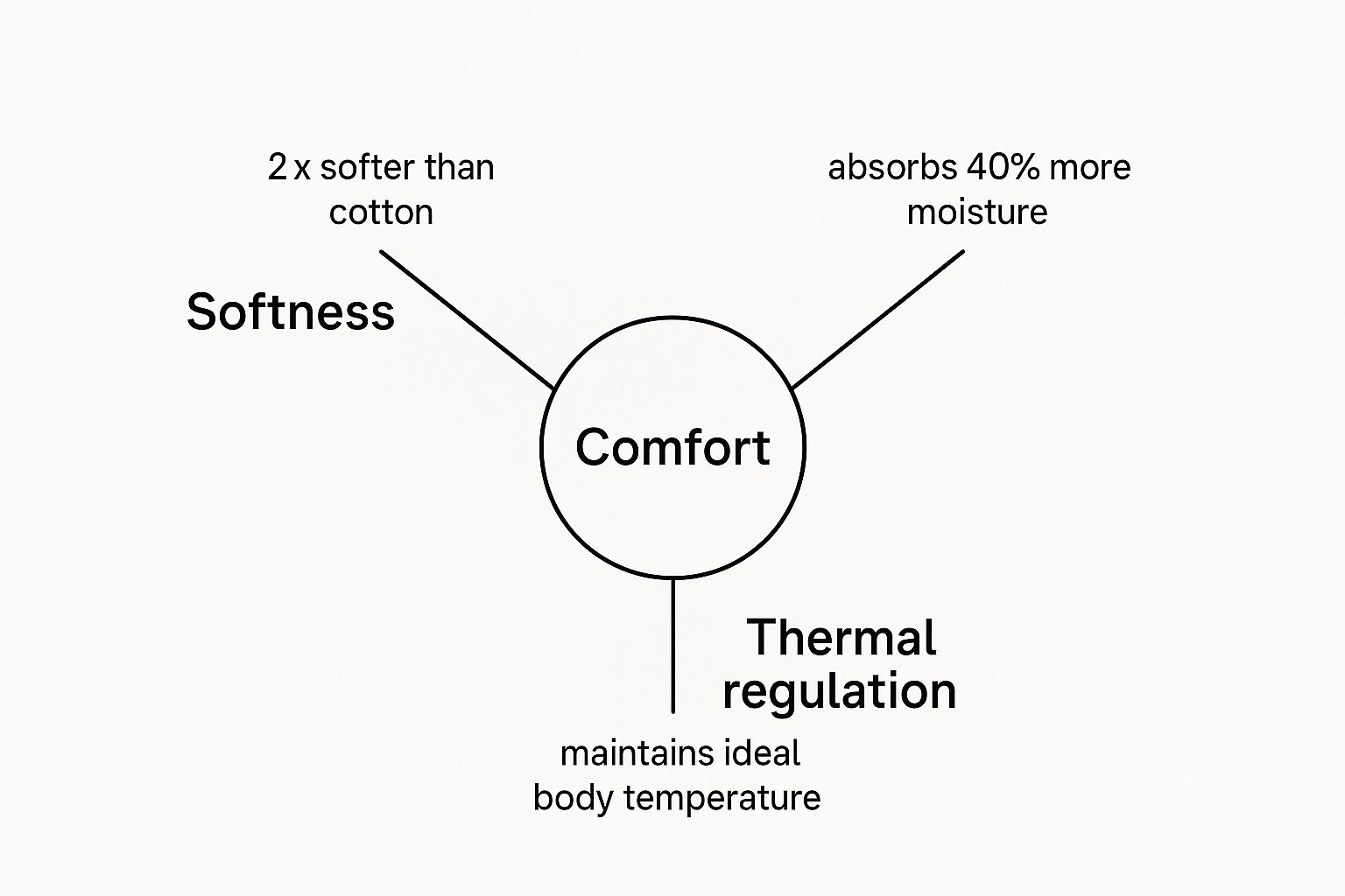 Infographic about bamboo fabric benefits