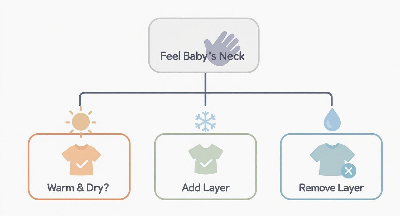 Infographic about best temperature for baby sleep