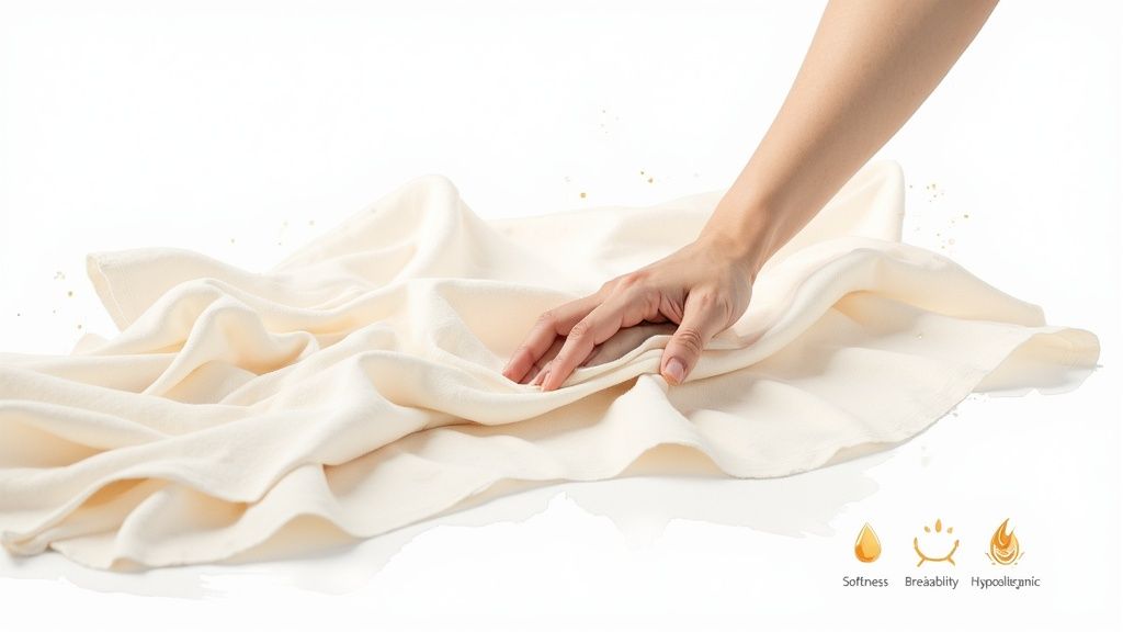 A parent and child enjoying soft bamboo viscose fabric.